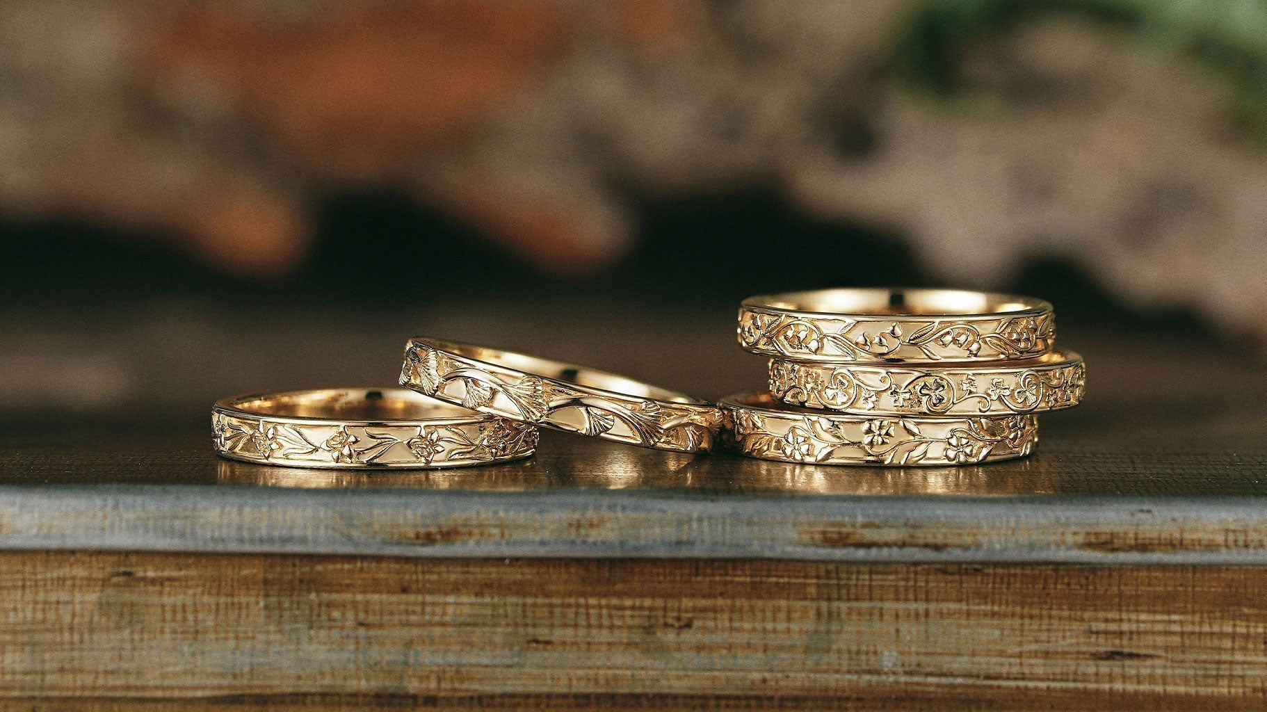 rose gold wedding band