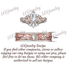 Floral Inspired | Moning Glory Design Gold Wedding Band