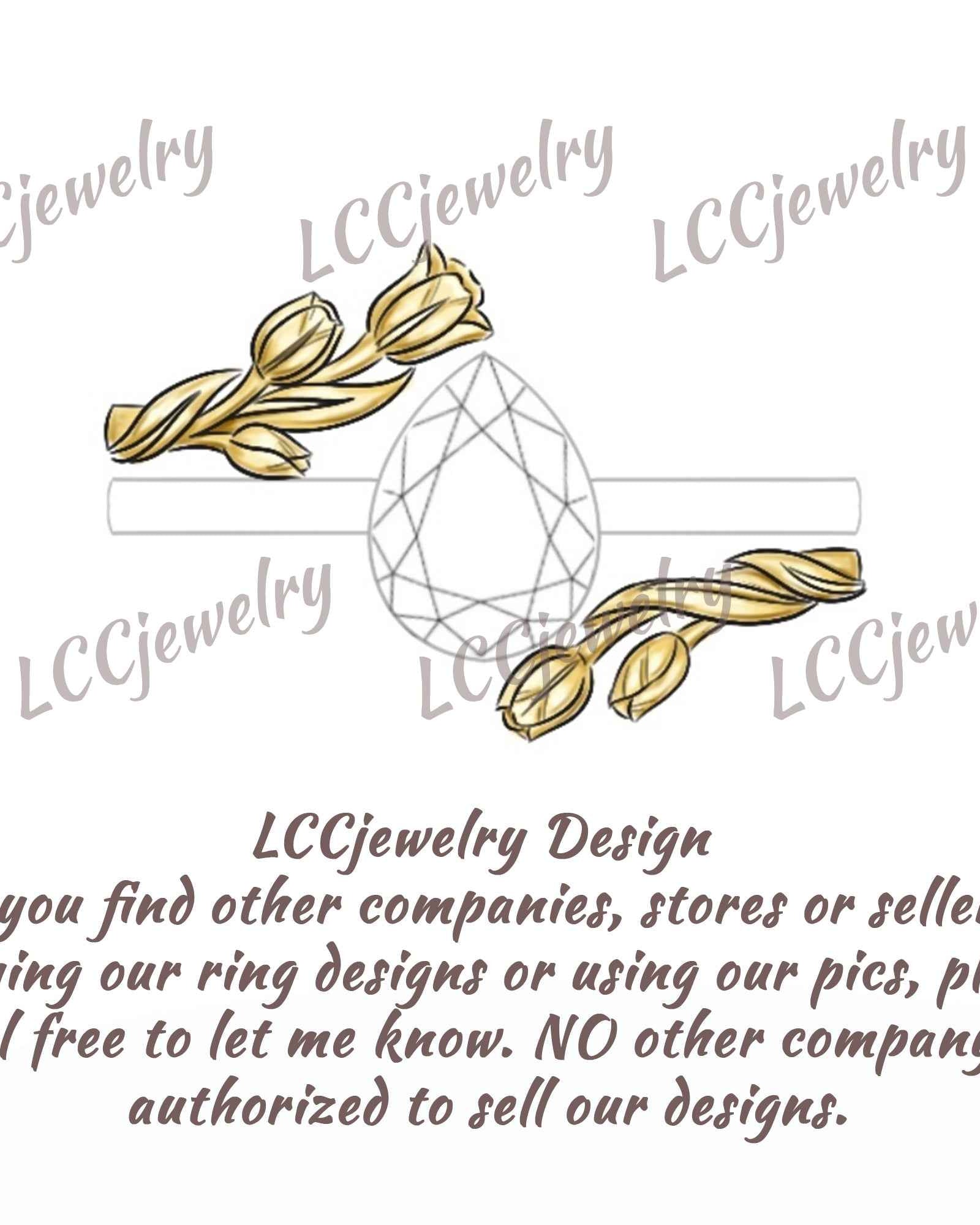 Floral Inspired | Tulip Design Enhancer Wedding Band