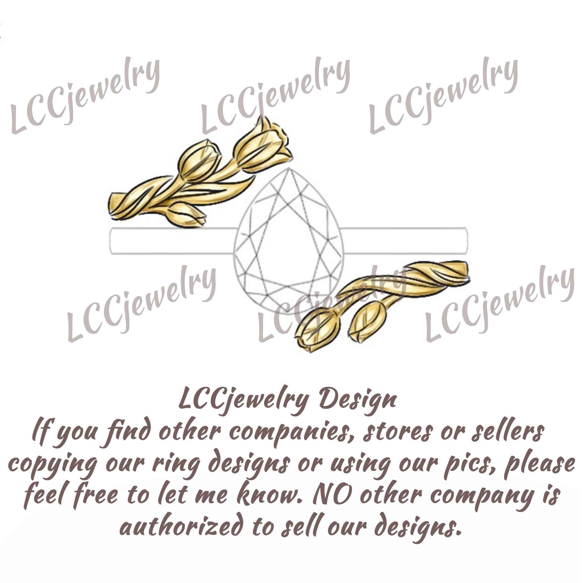 Floral Inspired | Tulip Design Enhancer Wedding Band