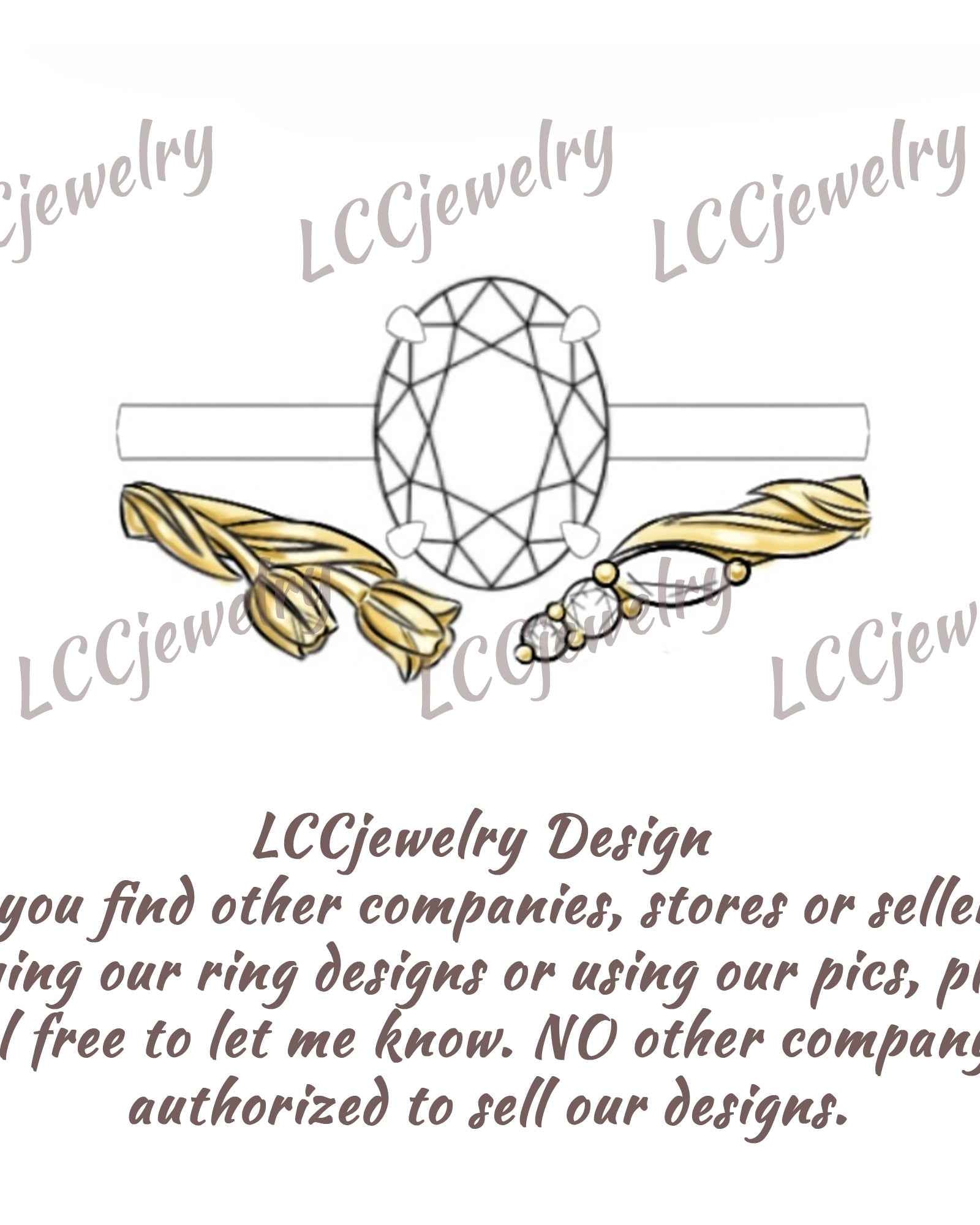 Floral Inspired | Tulip Design Curved Stacking Wedding Band