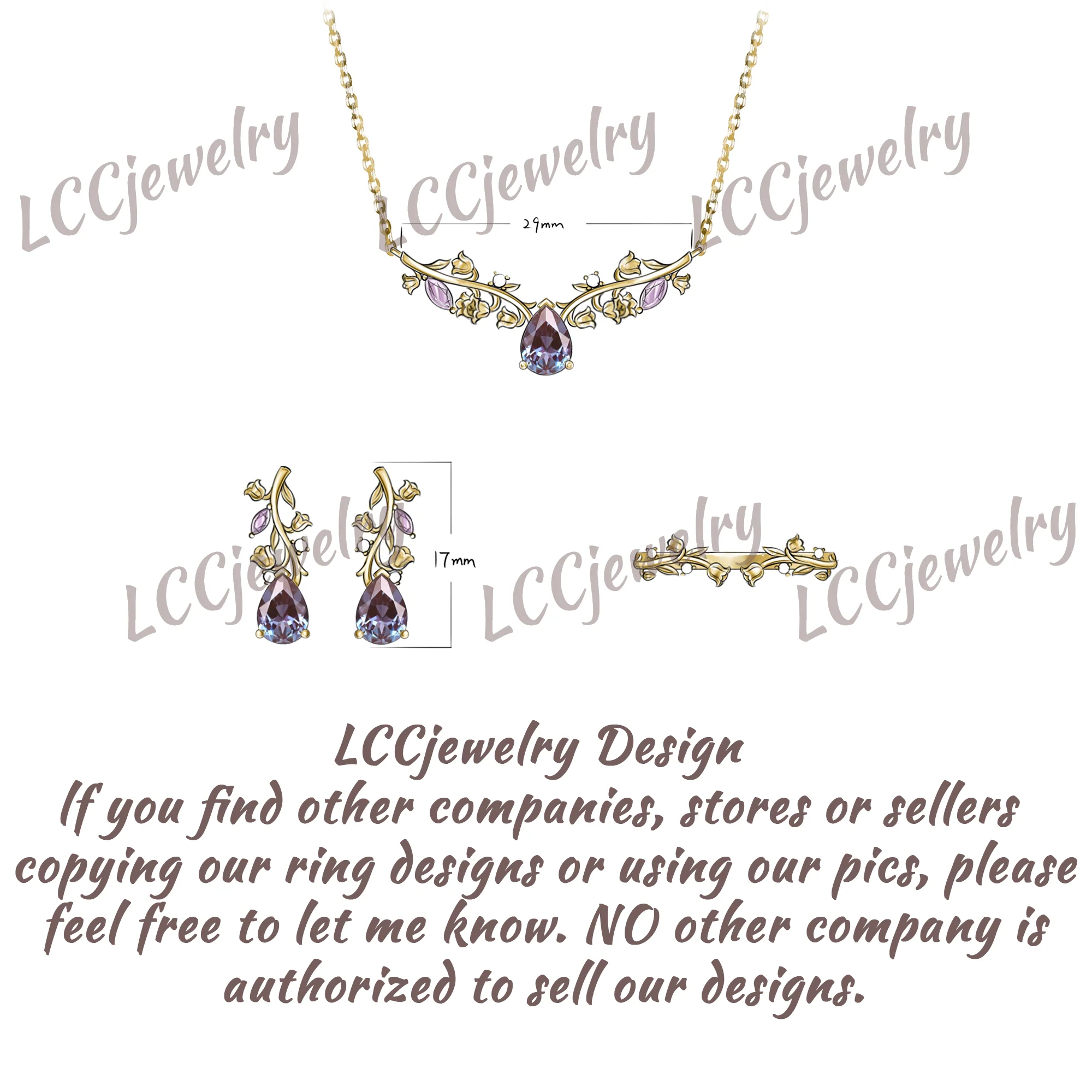 Floral Inspired | Lily of the valley Design Curved Wedding Band Nature Inspired Yellow Gold Wedding Band - LCCjewelry