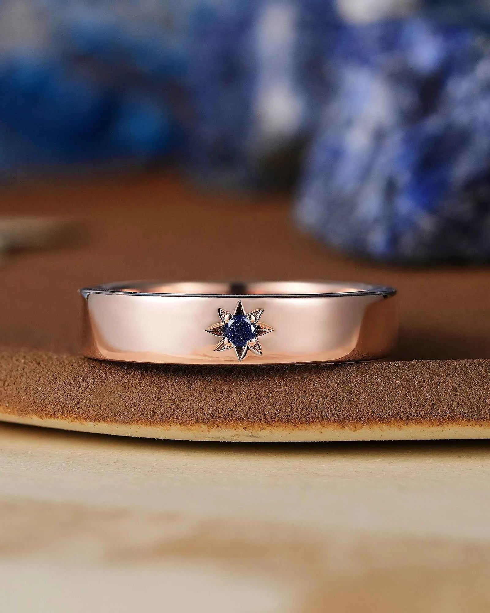 Star Inspired | Sandstone Mens Wedding Band