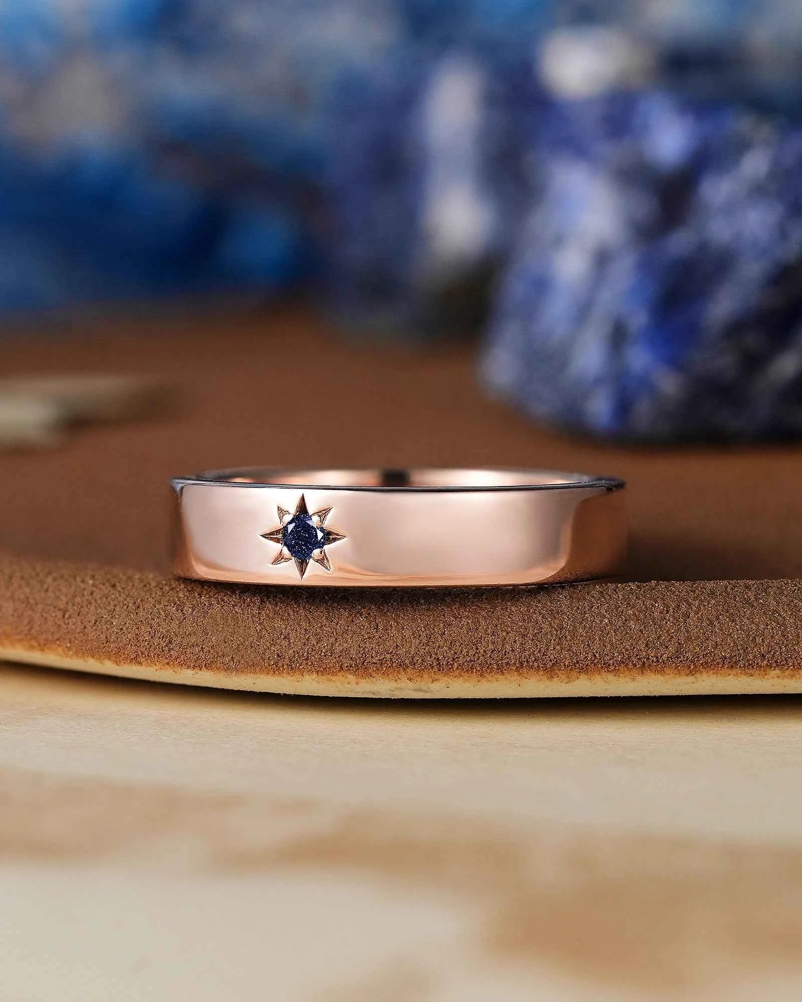 Star Inspired | Sandstone Mens Wedding Band