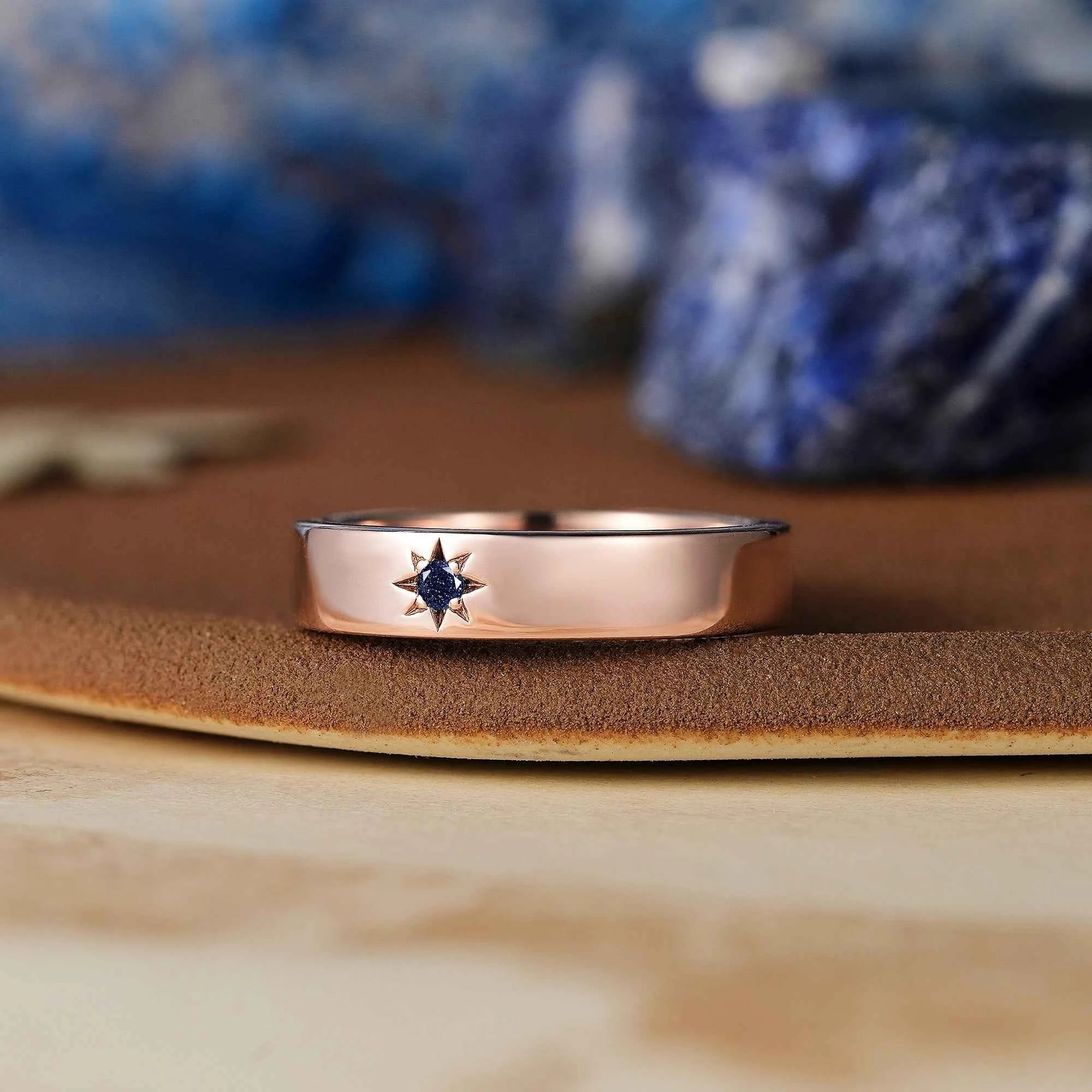 Star Inspired | Sandstone Mens Wedding Band