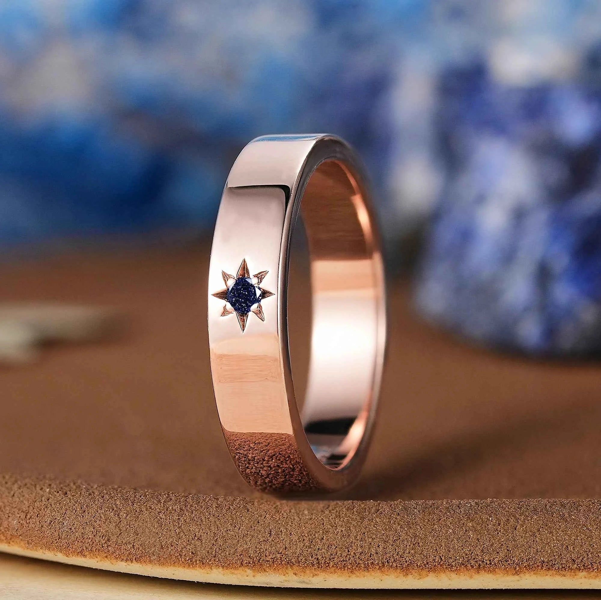 Star Inspired | Sandstone Mens Wedding Band