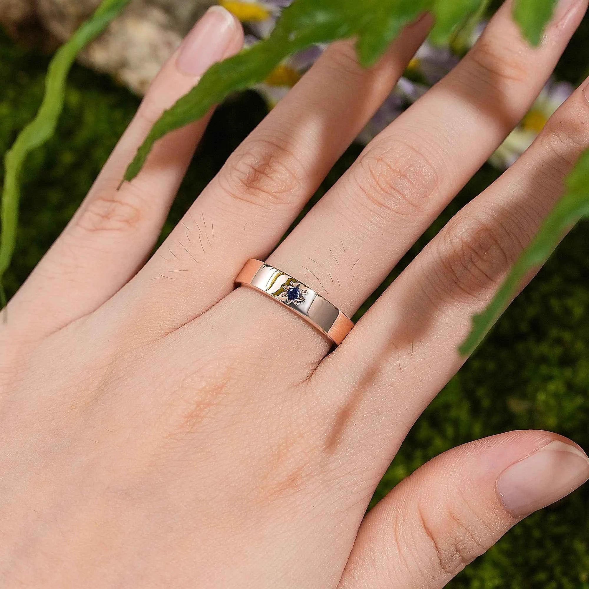 Star Inspired | Sandstone Mens Wedding Band