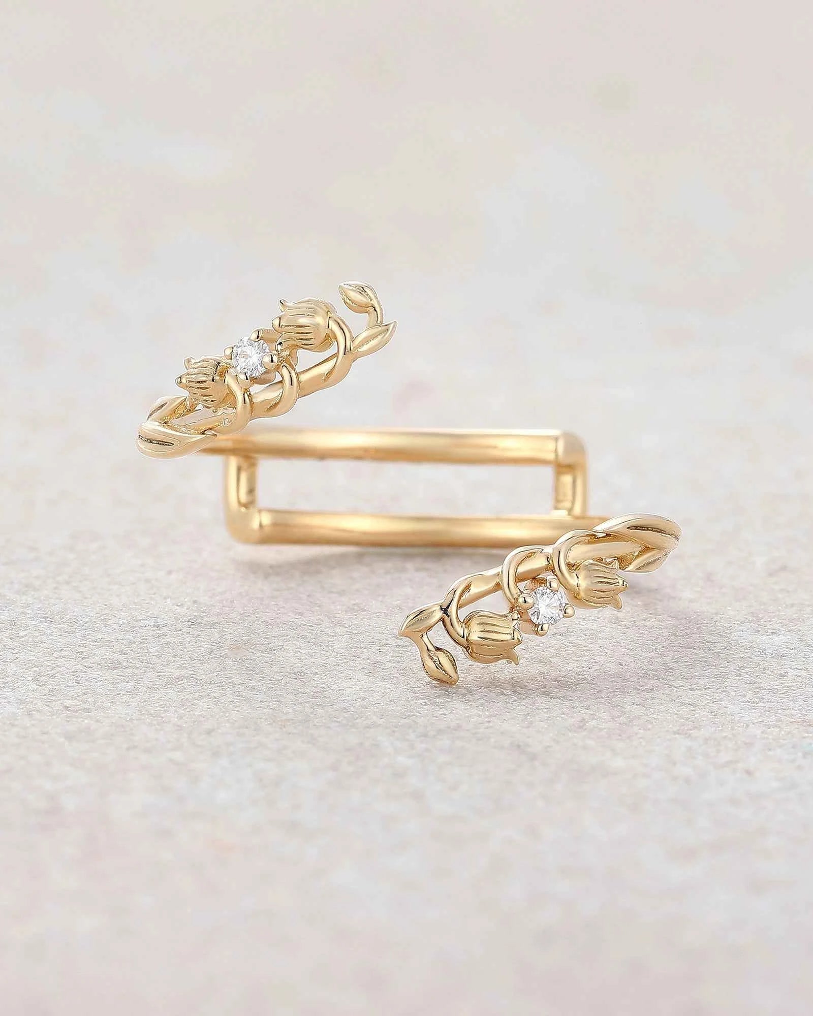 Floral Inspired | Lily of the Valley Design Enhancer Wedding Band