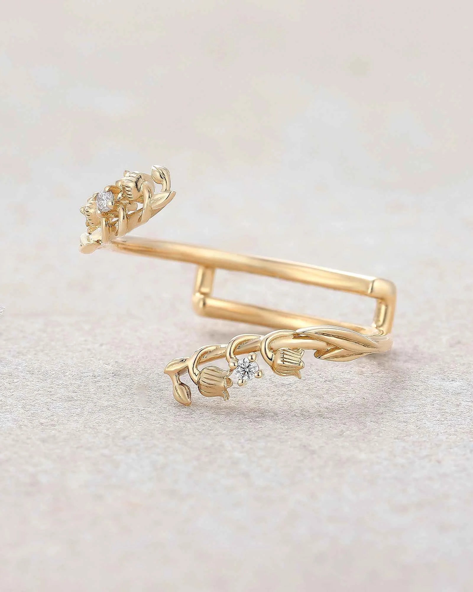 Floral Inspired | Lily of the Valley Design Enhancer Wedding Band