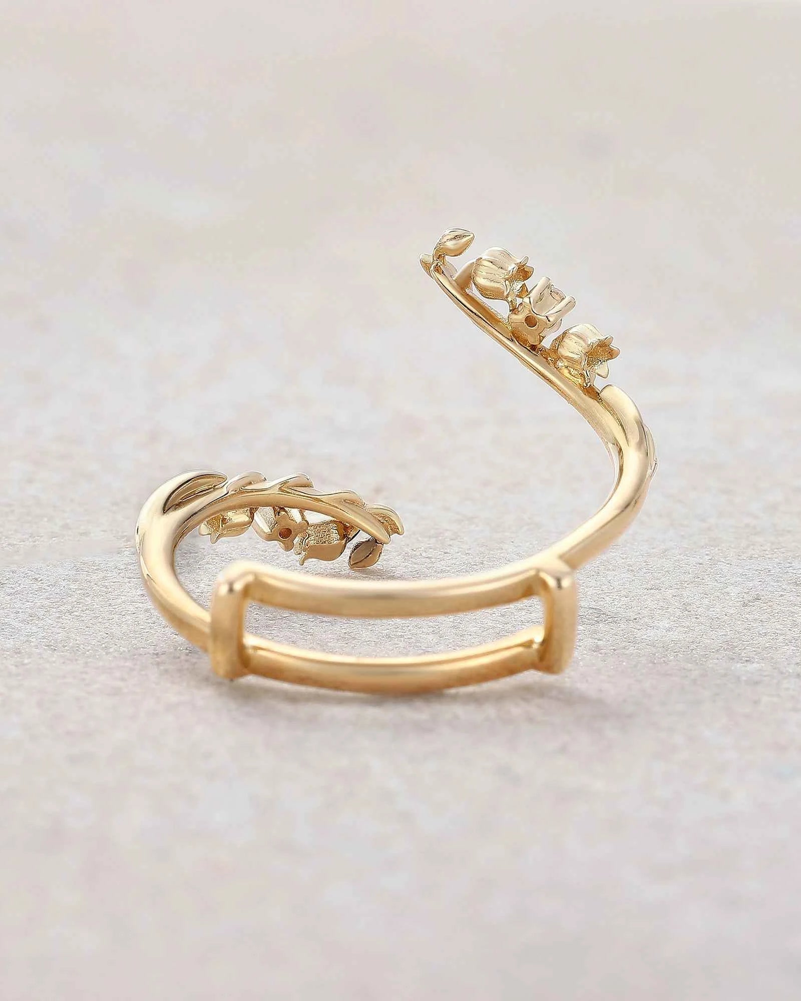 Floral Inspired | Lily of the Valley Design Enhancer Wedding Band