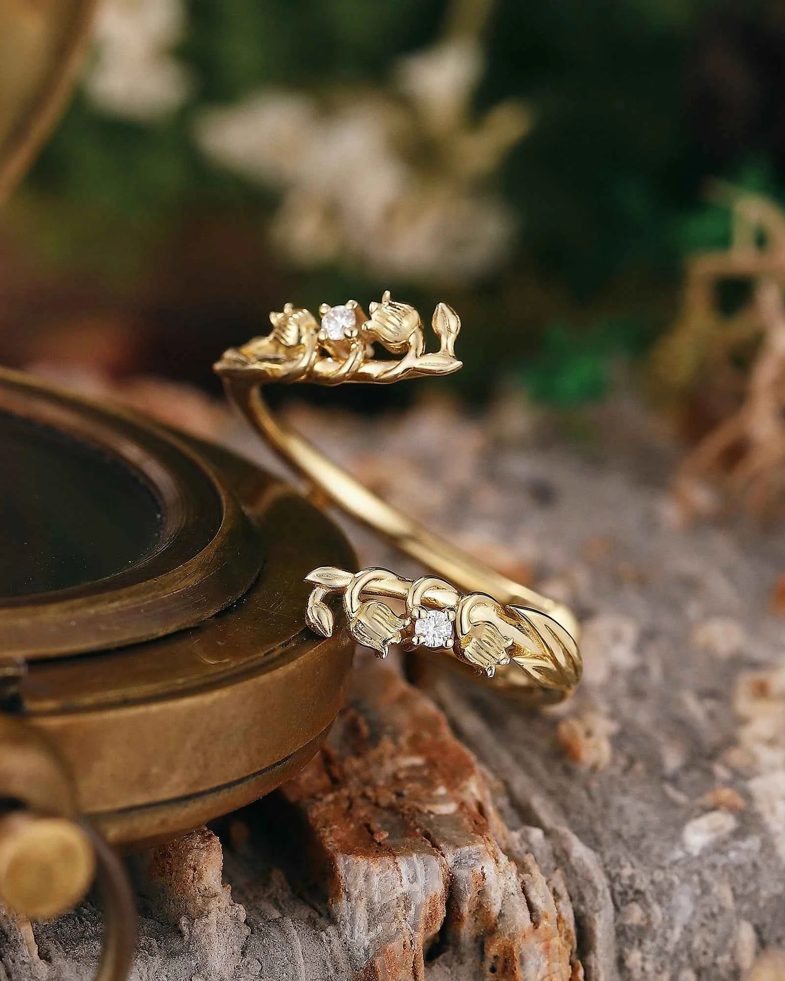 Floral Inspired | Lily of the Valley Design Enhancer Wedding Band