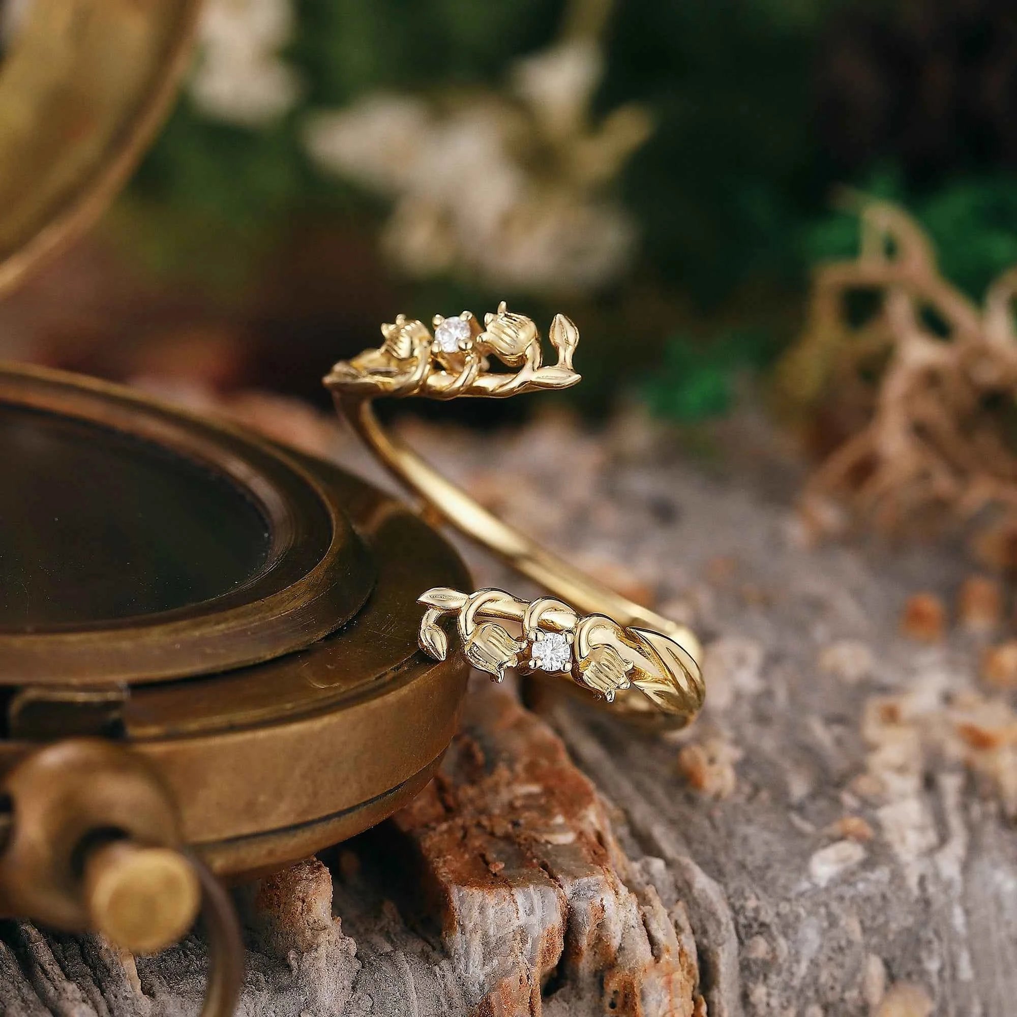 Floral Inspired | Lily of the Valley Design Enhancer Wedding Band