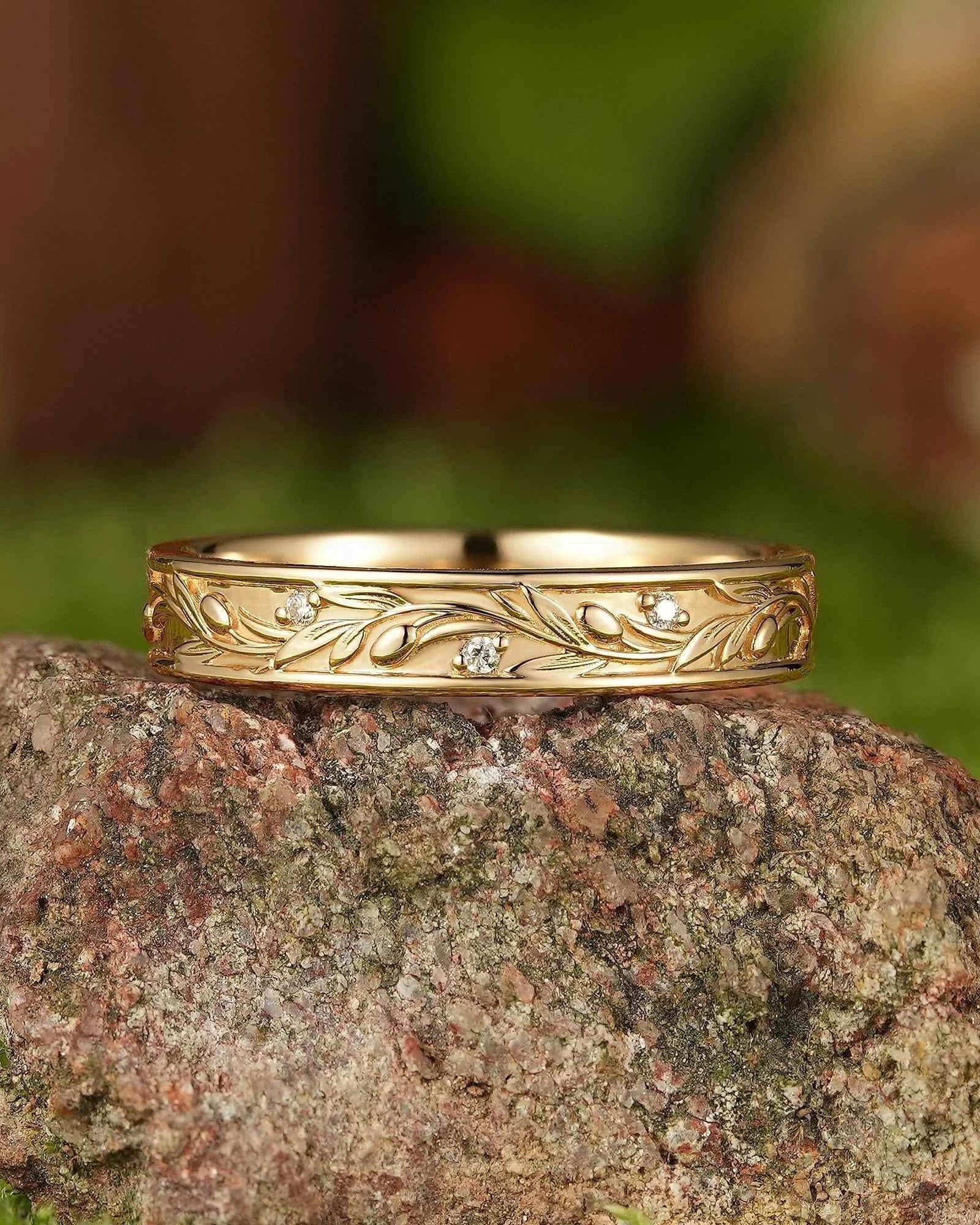 Halloween Theme Design Ruby Wedding Band