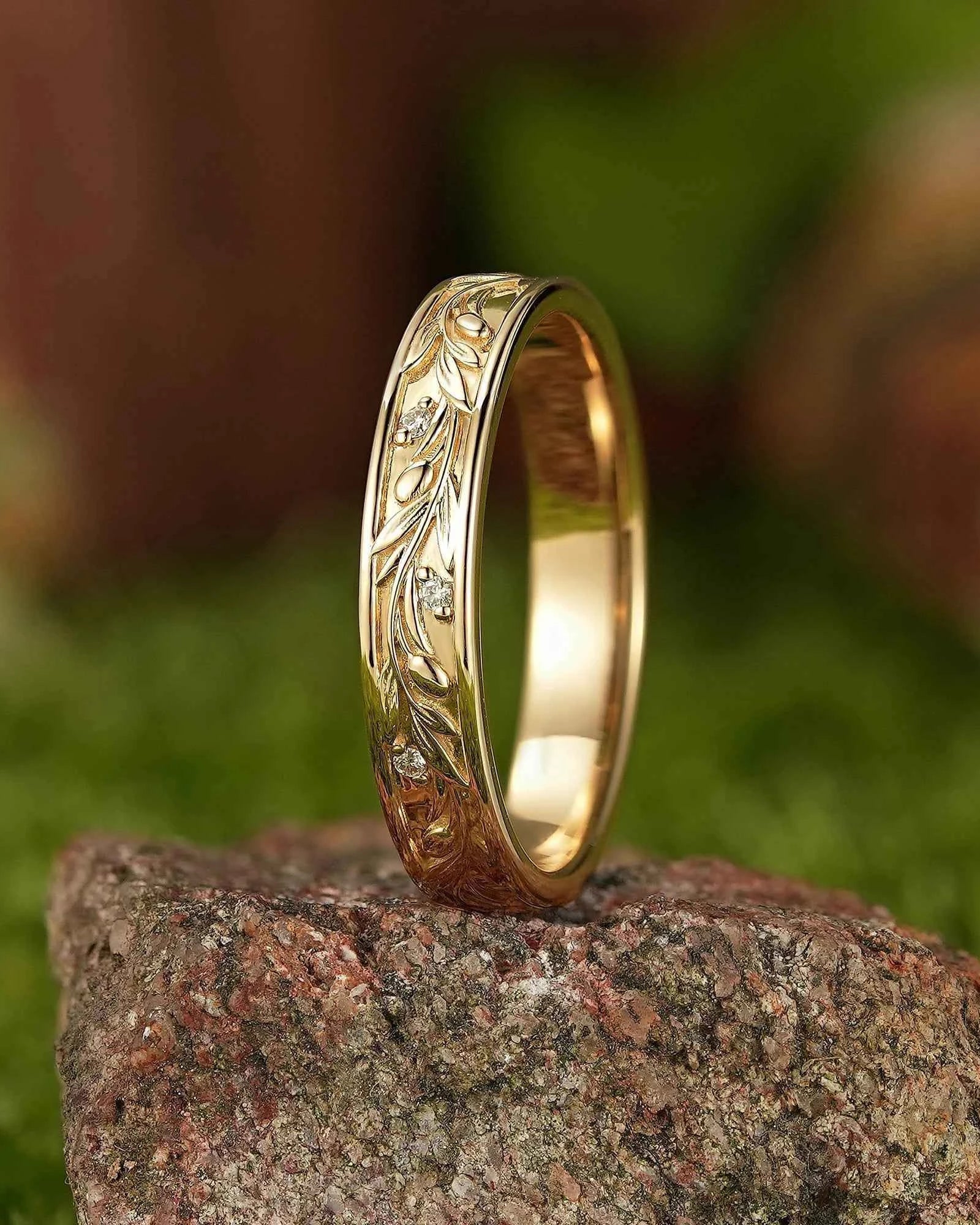 Halloween Theme Design Ruby Wedding Band