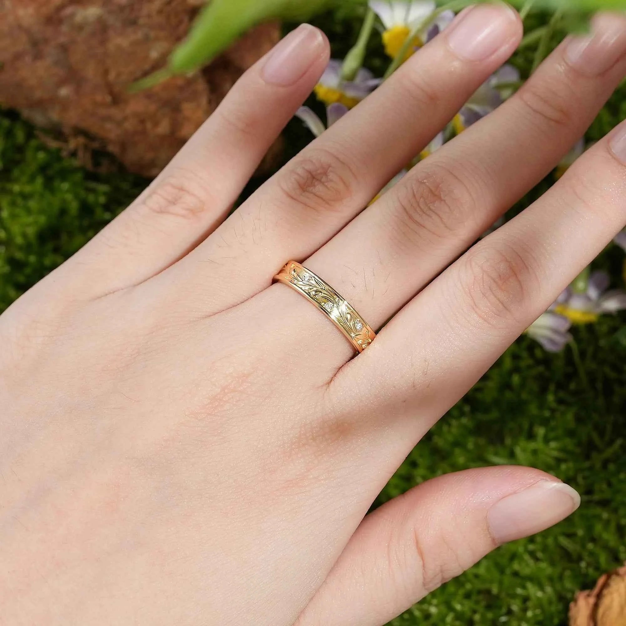 Halloween Theme Design Ruby Wedding Band