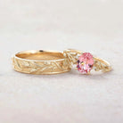 Floral Inspired | Papalacha Tulip Flower Design Couple Ring Set