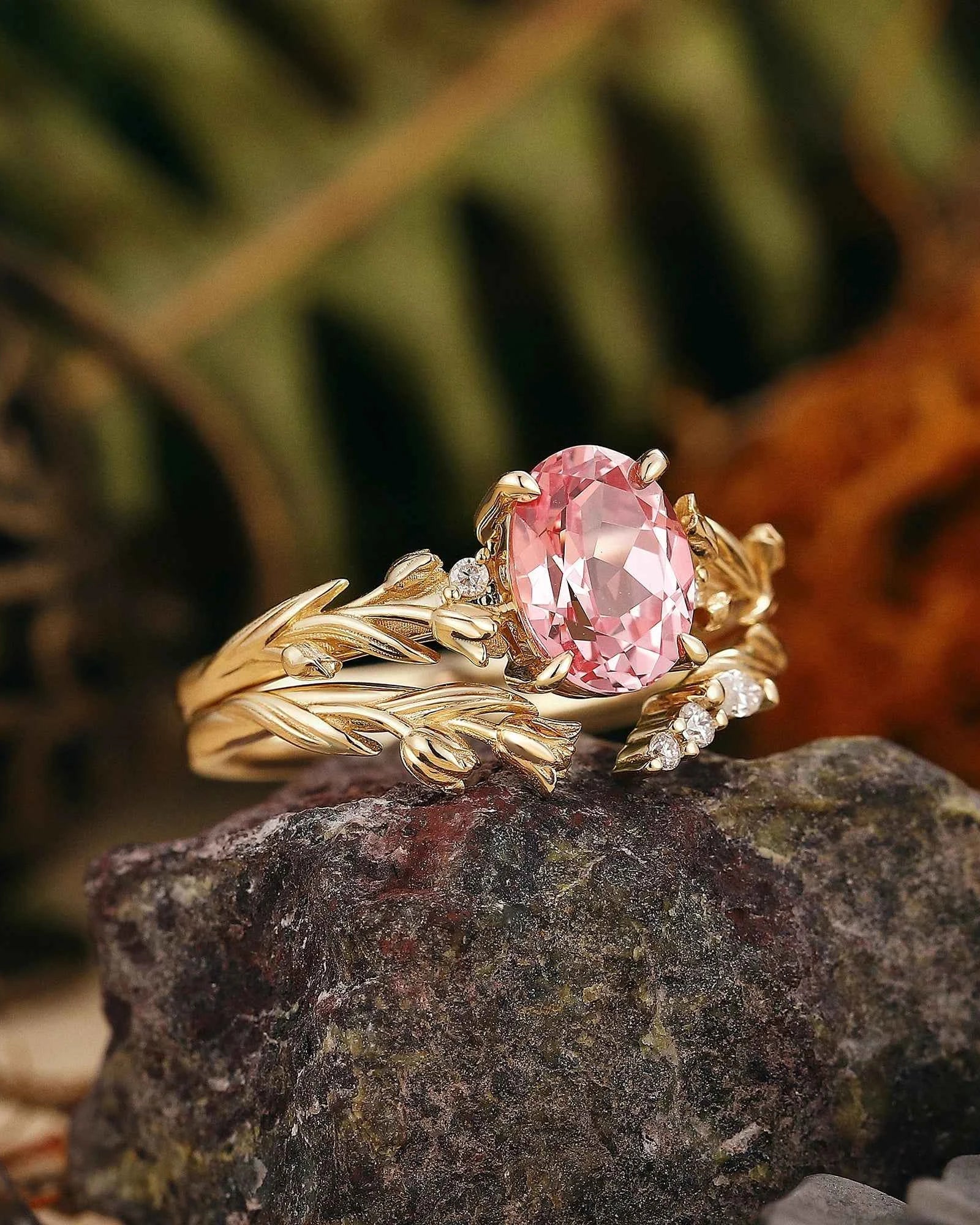 Floral Inspired | Papalacha Spring Tulip Engagement Ring Set