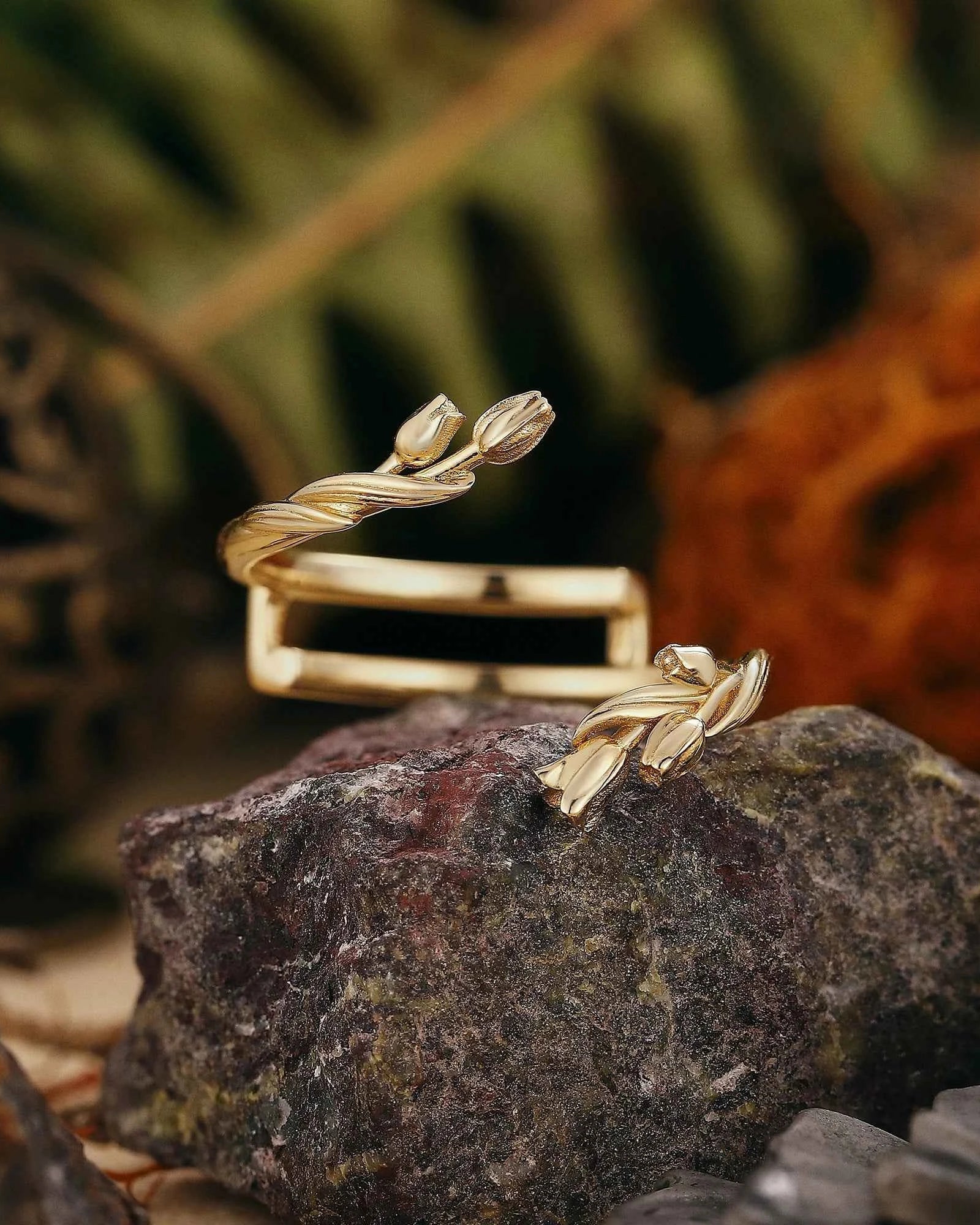 Floral Inspired | Tulip Design Enhancer Wedding Band