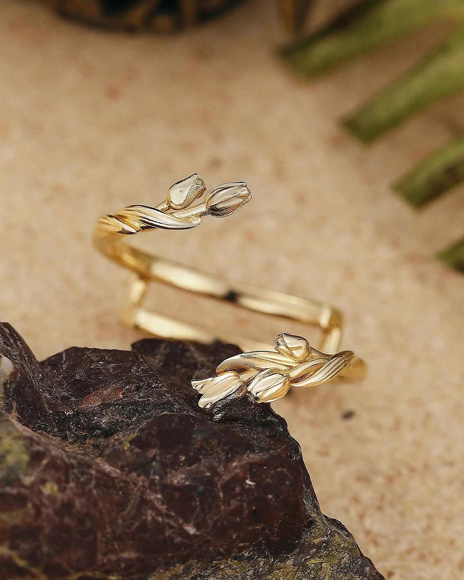 Floral Inspired | Tulip Design Enhancer Wedding Band