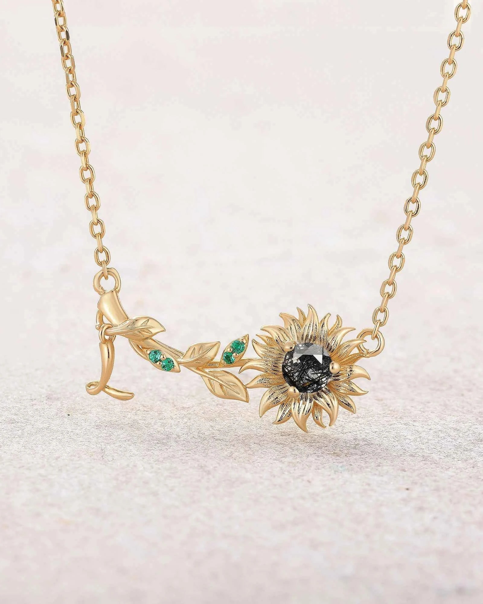 Floral Inspired | Sunflower Design Pendant Necklace