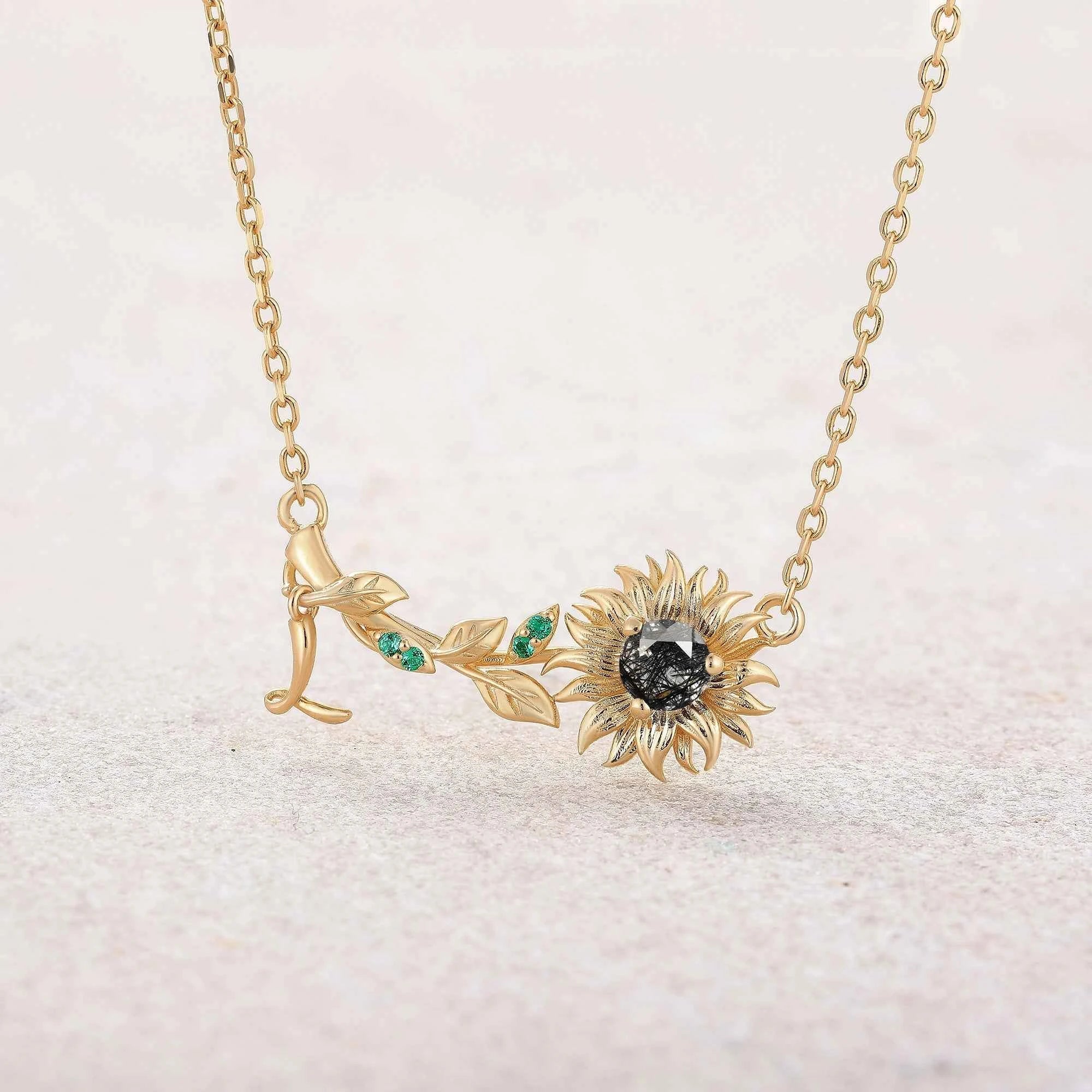 Floral Inspired | Sunflower Design Pendant Necklace