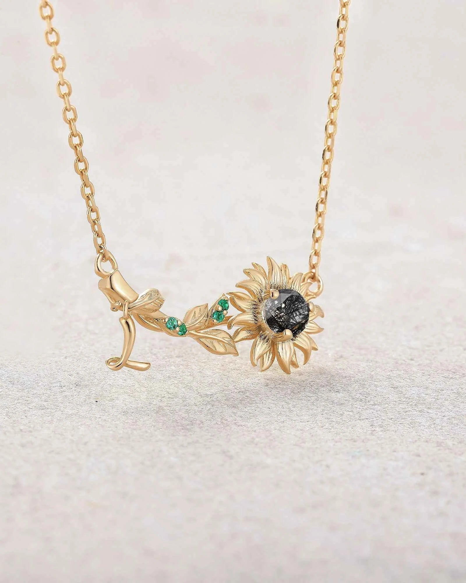 Floral Inspired | Sunflower Design Pendant Necklace