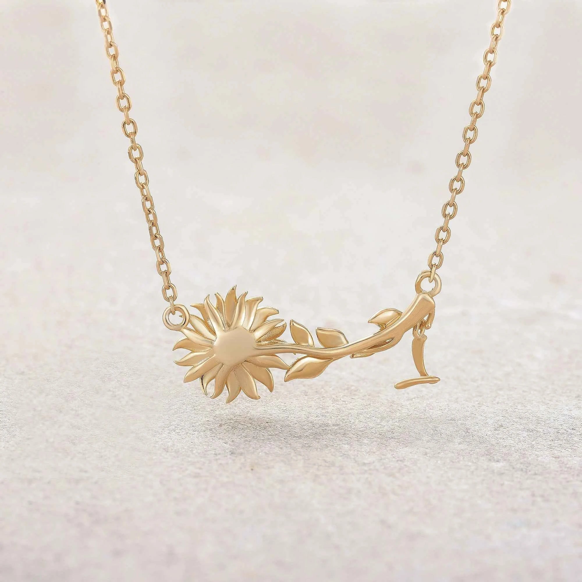 Floral Inspired | Sunflower Design Pendant Necklace