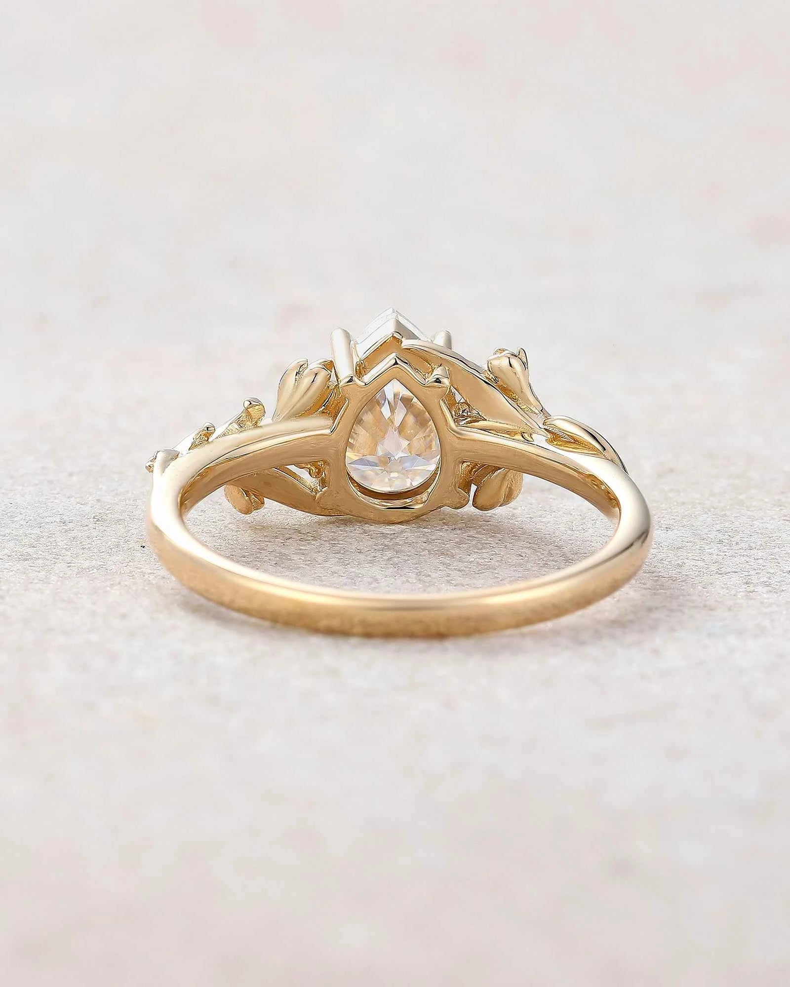 Floral Inspired | Snowdrop Design Moissanite Engagement Ring