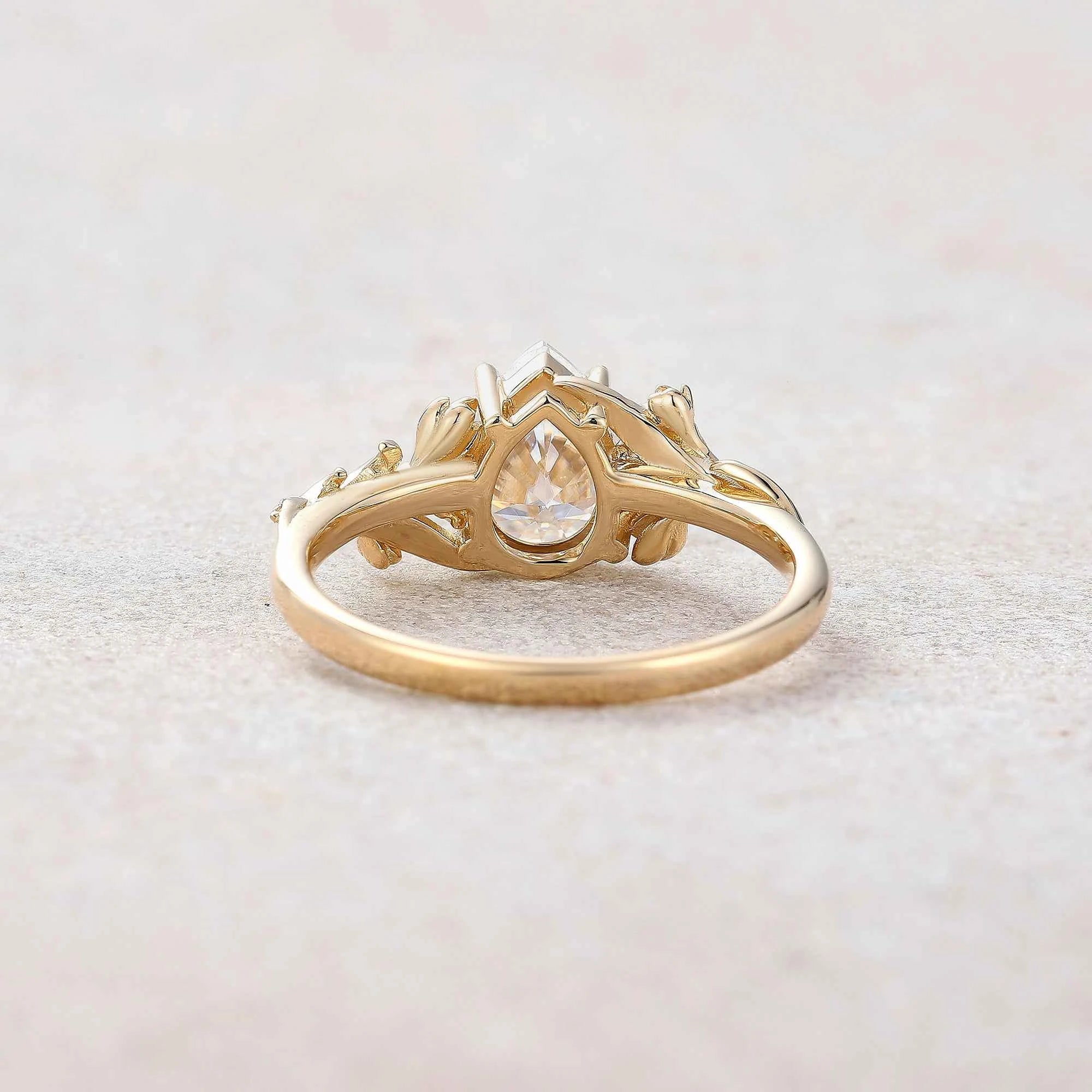 Floral Inspired | Snowdrop Design Moissanite Engagement Ring