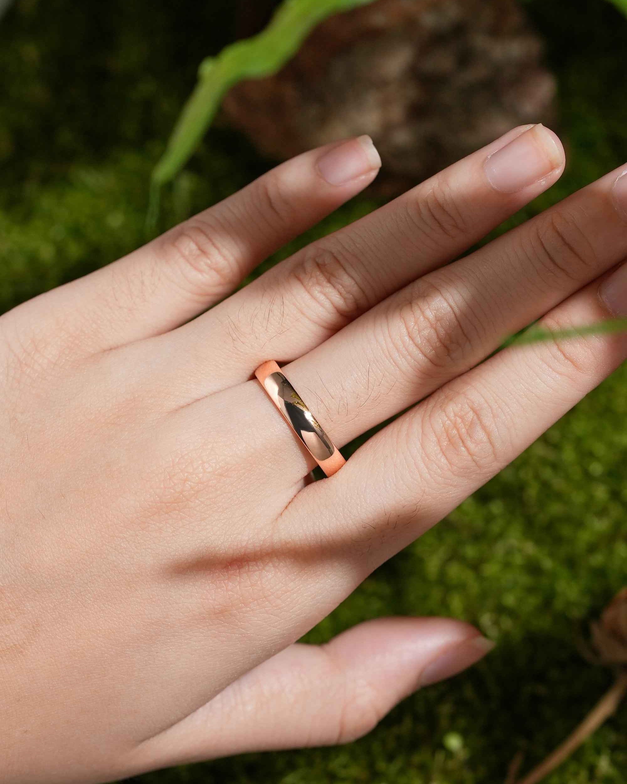 Moon Inspired | Unique Moon Design Sapphire Wedding Band