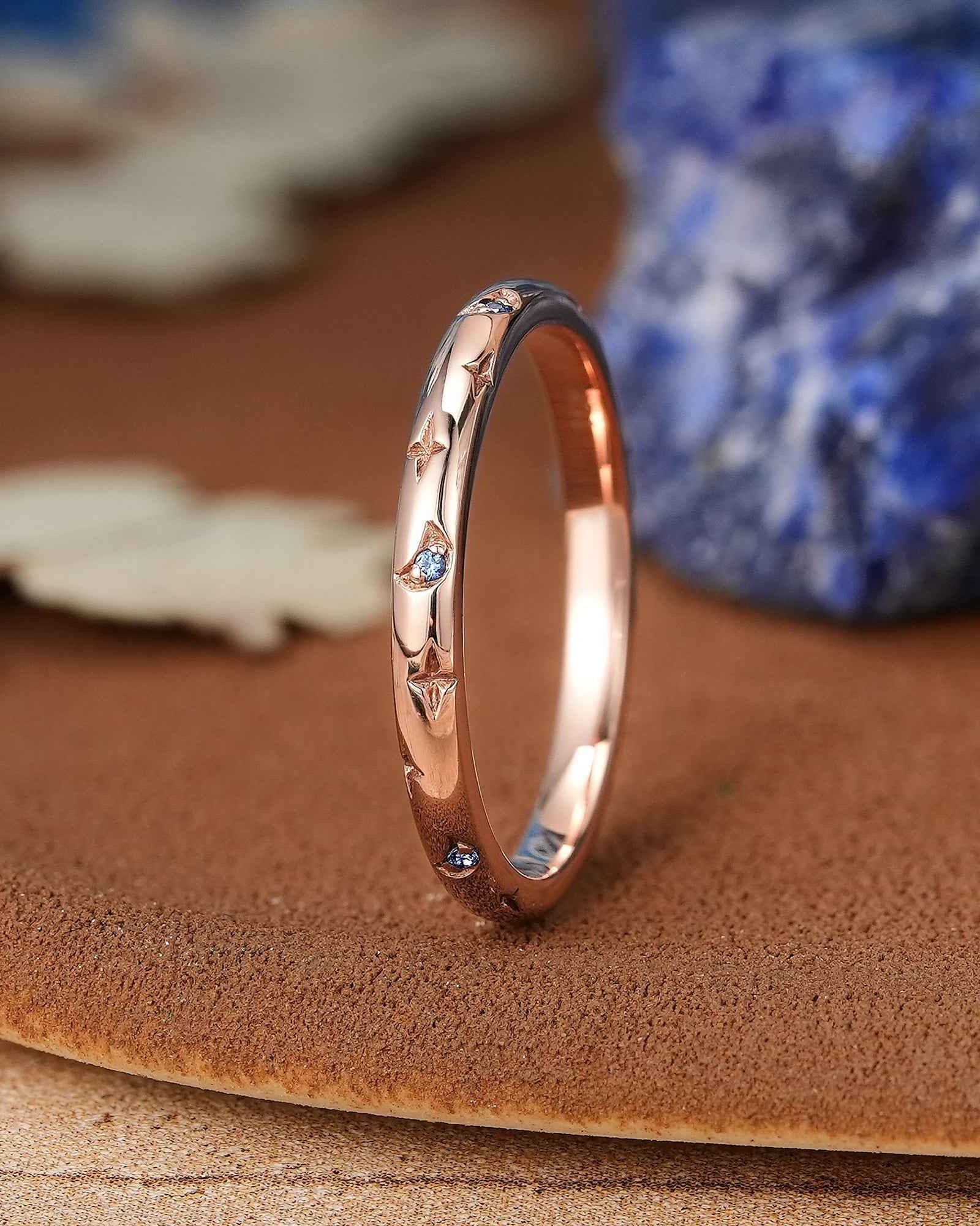 Moon Inspired | Moon Star Couple Rings Set For Men and Women