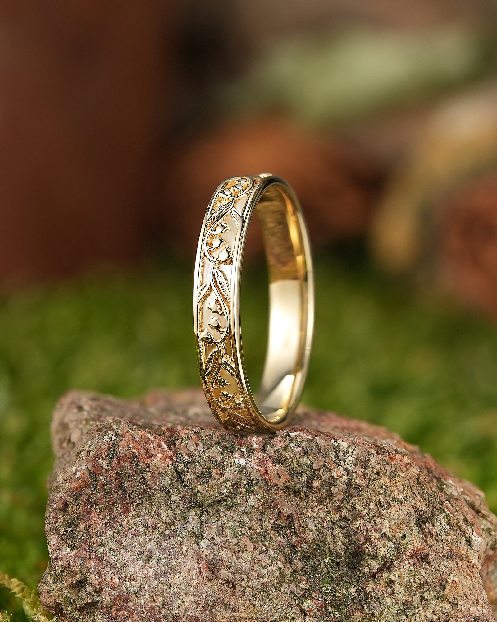 Flower Inspired | 2pcs Lily of the valley Couple Rings Set For Men and Women - LCCjewelry