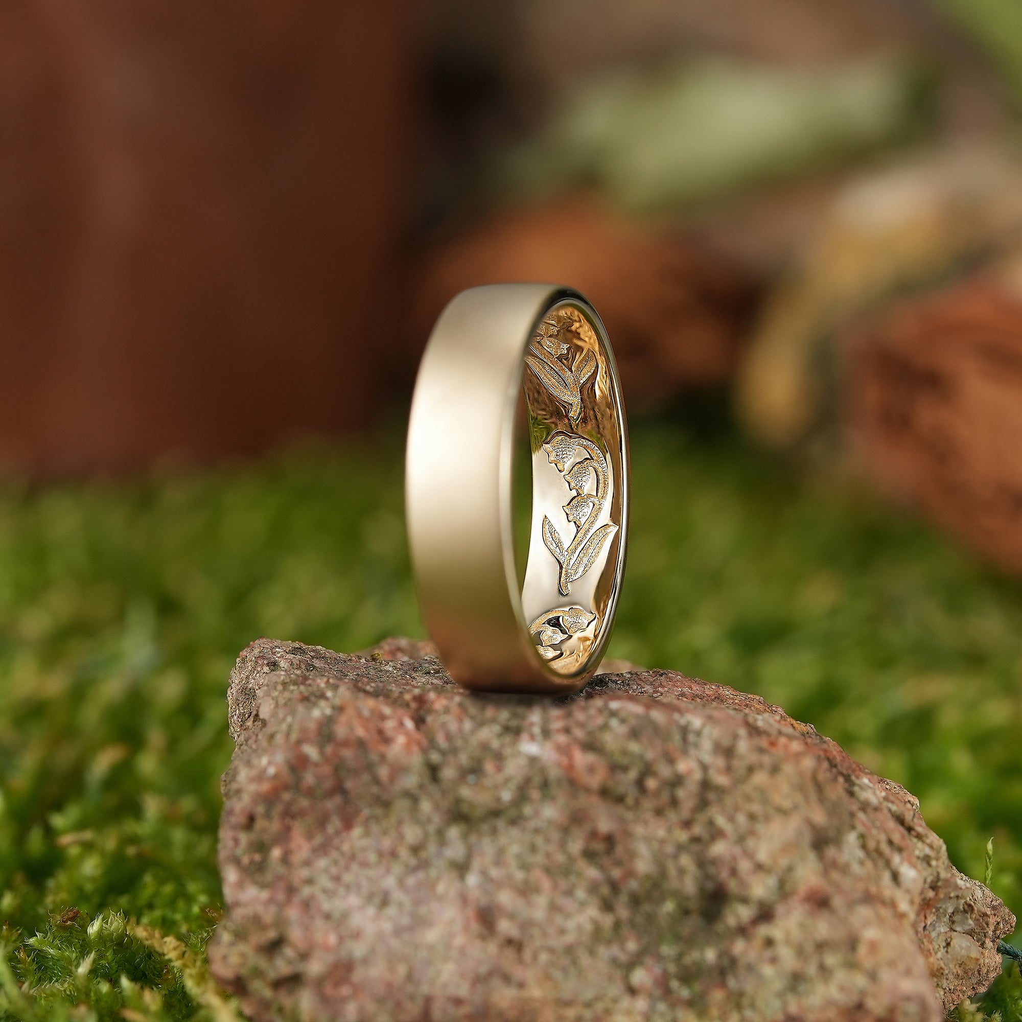 Flower Inspired | 2pcs Lily of the valley Couple Rings Set For Men and Women - LCCjewelry