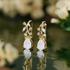 LCCjewelry | Lily of the valley Earrings Yellow Gold Women Jewelry  Anniversary Gift Her Custom Handmade Earrings - LCCjewelry