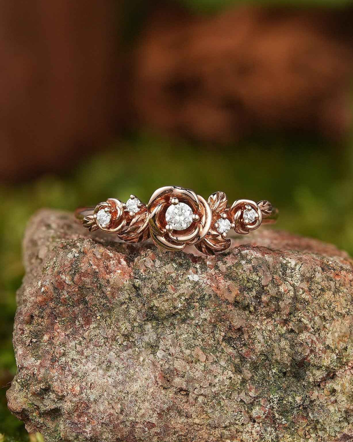 Floral Inspired | Handmake Rose Engagement Ring