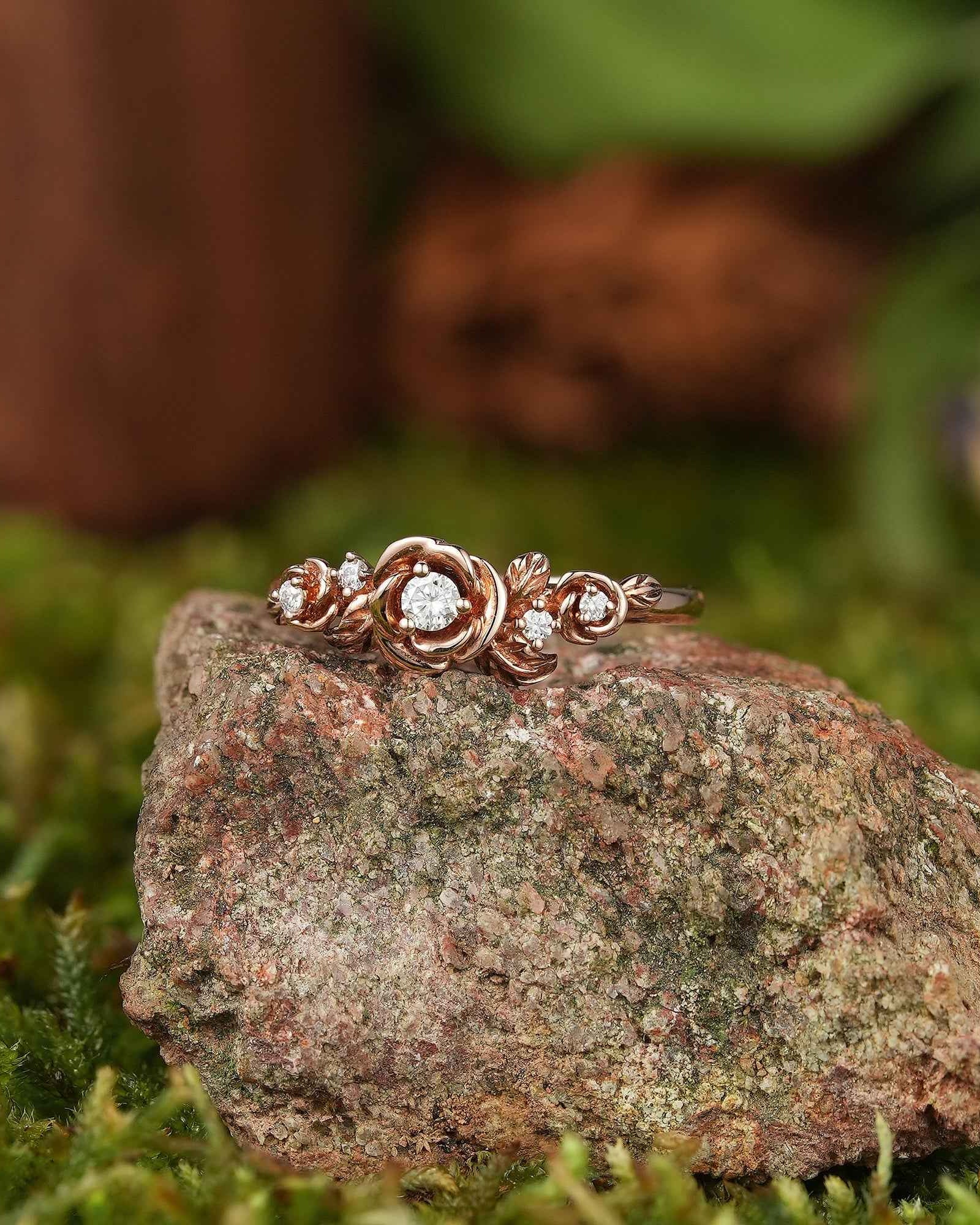 Floral Inspired | Handmake Rose Engagement Ring