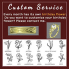 Floral Inspired | 2pcs Iris Design Papalacha Couple Rings