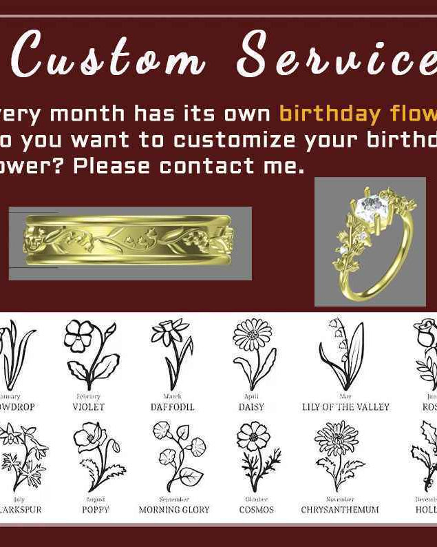 Floral Inspired | Lavender Design Alexandrite Engagement Ring