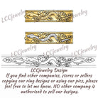 Halloween Theme Serpent Rose Wedding Band