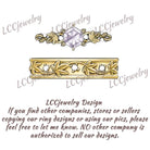 Leaf Inspired | Grape Leaf Hexagon Alexandrite Couple Rings Set 2pcs