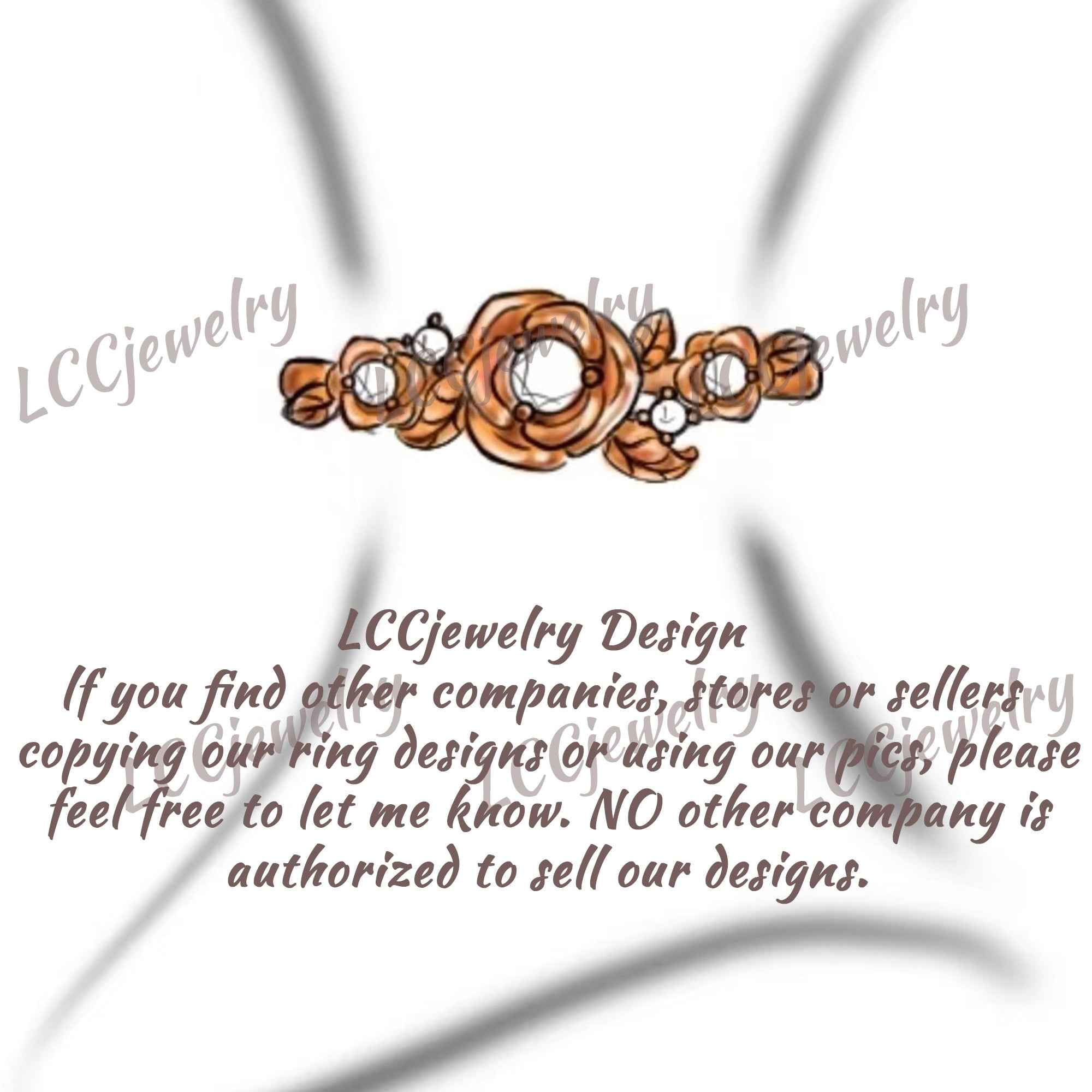 Floral Inspired | Handmake Rose Engagement Ring