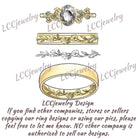Floral Inspired | Moning Glory Design Gold Wedding Band September