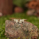Leaf Inspired | Unique Maple Leaf Design Curved Wedding Band
