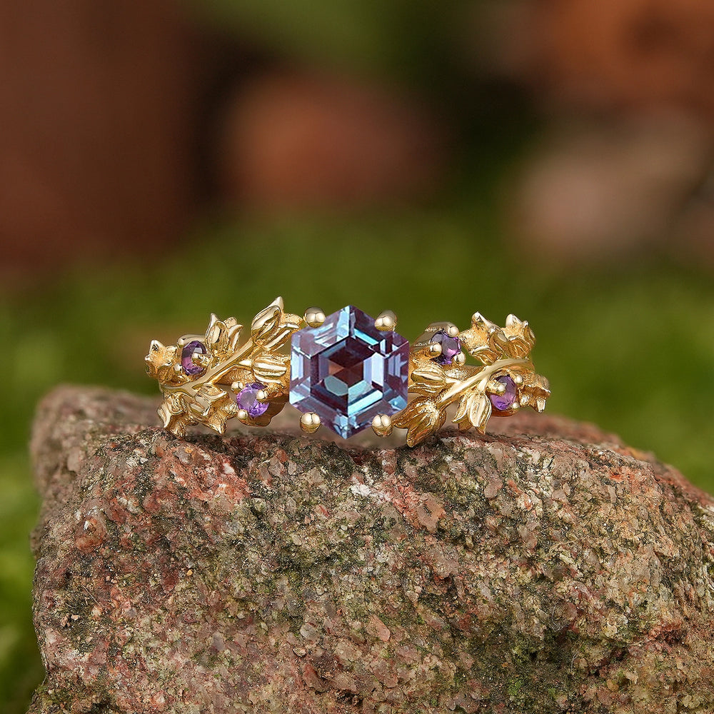 Floral Inspired | Alexandrite Lily of the Valley Engagement Ring