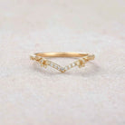 Floral Inspired | Morning Glory Design Curved Wedding Band