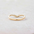 Floral Inspired | Poppy Design Moissanite Curved Wedding Band