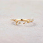 Leaf Inspired | Moning Glory Leaf Curved Wedding Band