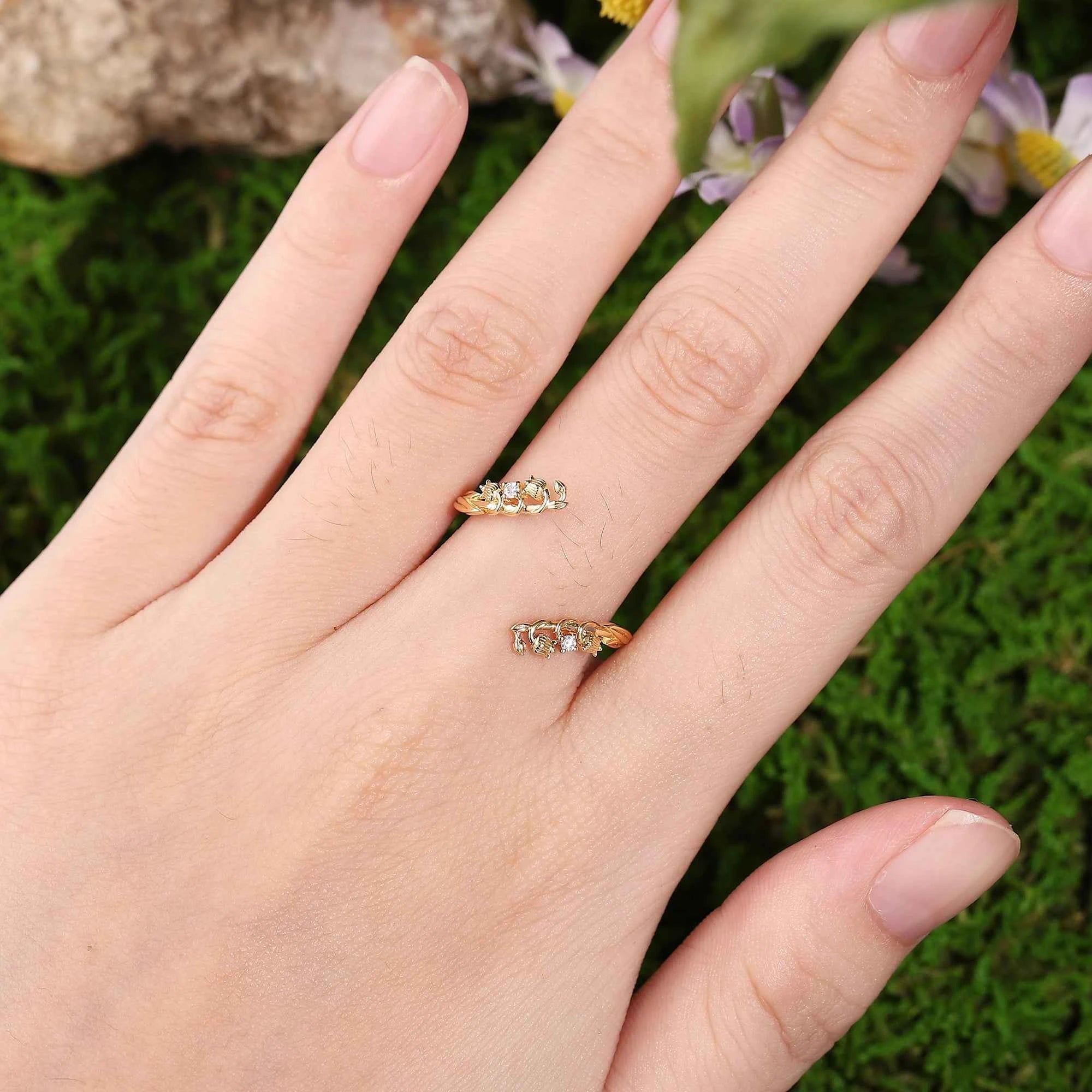 Floral Inspired | Lily of the Valley Design Enhancer Wedding Band