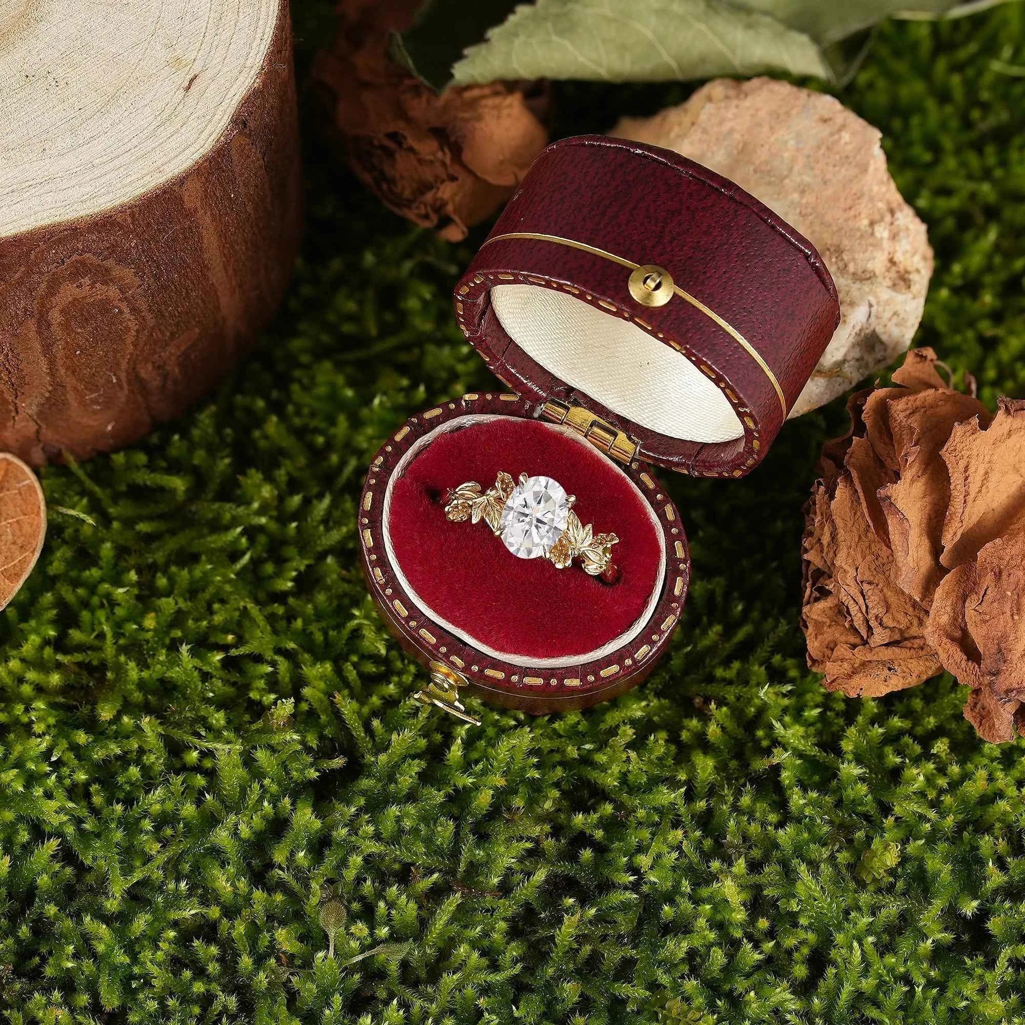 Floral Inspired | Daffodils Design Moissanite Engagement Ring