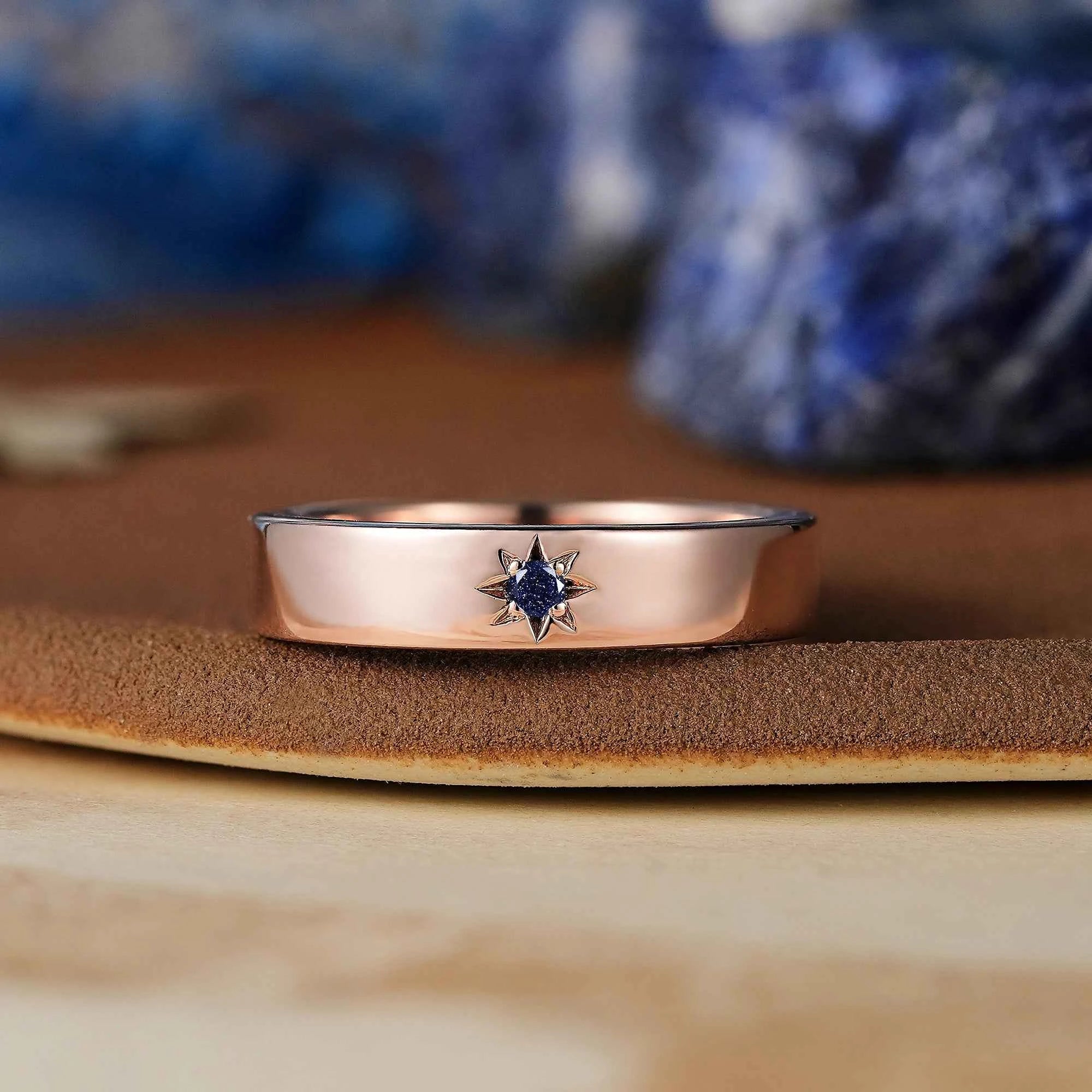 Star Inspired | Sandstone Mens Wedding Band